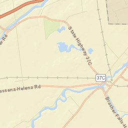 Raquette River New York Street Map