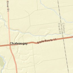 Chateaugay New York Street Map