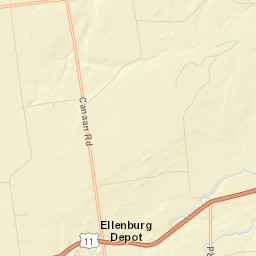 Ellenburg Depot New York Street Map