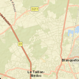 Le Pian-Médoc Street Map