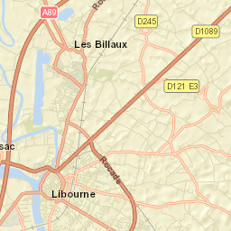 Libourne Street Map