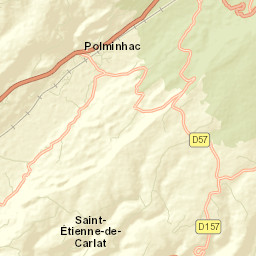 Polminhac Street Map