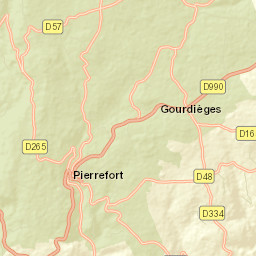 Pierrefort Street Map