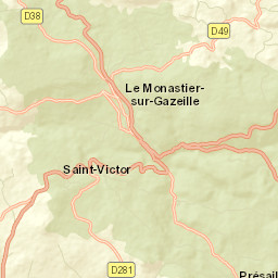 Le Monastier-sur-Gazeille Street Map