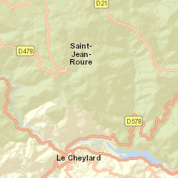 Le Cheylard Street Map