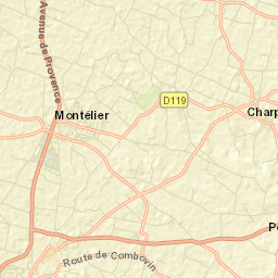 Montélier Street Map