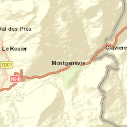 Claviere Street Map