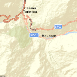 Cesana Torinese Street Map