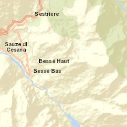 Sestriere Street Map