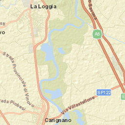 Carignano Street Map