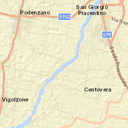 Podenzano Street Map