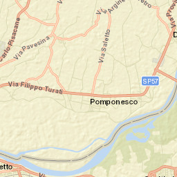 Pomponesco Street Map