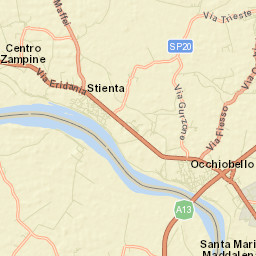 Occhiobello Street Map