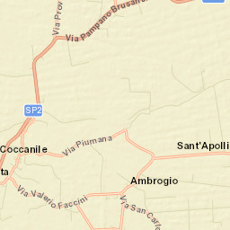 Coccanile-Cesta Street Map