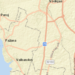Fažana Street Map
