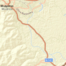 Modriča Street Map