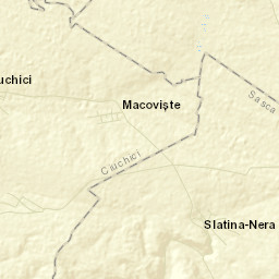 Comuna Sasca Montană Street Map