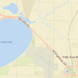 270-298 S Lake Dr Watertown SD Street Map