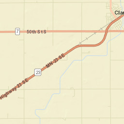 Clara City Street Map