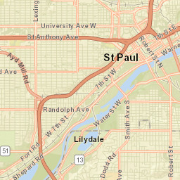West Saint Paul Street Map