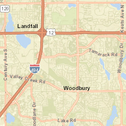 Woodbury Street Map