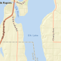 Elk Rapids Street Map