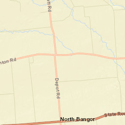 North Bangor New York Street Map