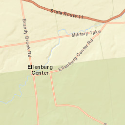 Ellenburg New York Street Map