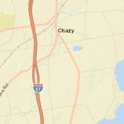 Chazy New York Street Map