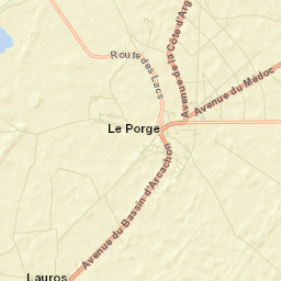 Le Porge Street Map
