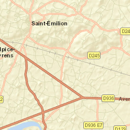 Saint-Émilion Street Map