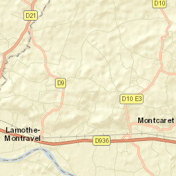 Lamothe-Montravel Street Map