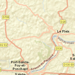 Le Fleix Street Map