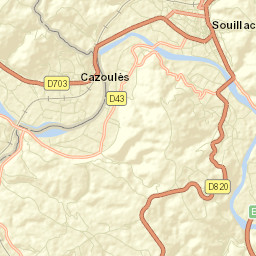 Souillac Street Map