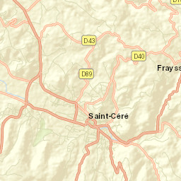 Saint-Céré Street Map