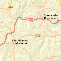 Saint-Mamet-la-Salvetat Street Map