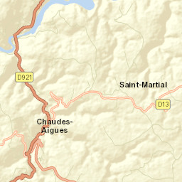 Chaudes-Aigues Street Map