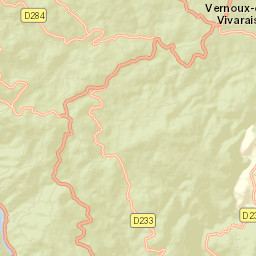 Vernoux-en-Vivarais Street Map