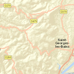 Saint-Georges-les-Bains Street Map