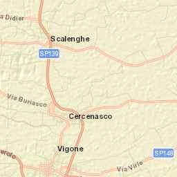 Cercenasco Street Map