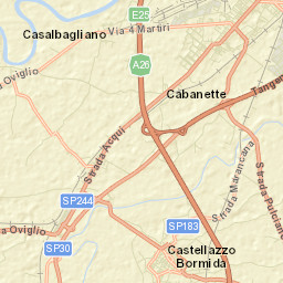 Castellazzo Bormida Street Map