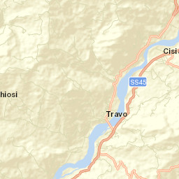 Travo Street Map