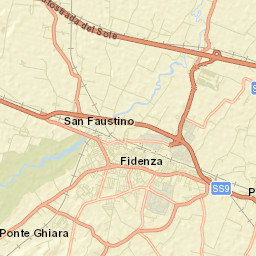Fidenza Street Map
