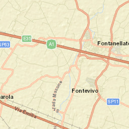 Fontevivo Street Map