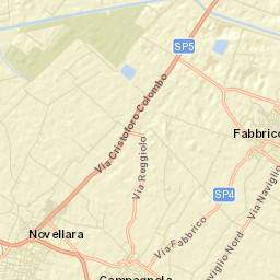 Fabbrico Street Map