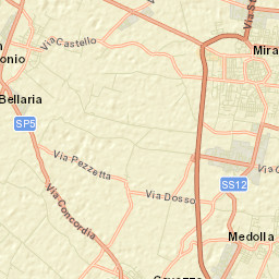 Mirandola Street Map