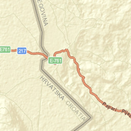 Izačić Street Map