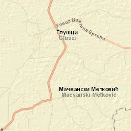 Glušci Street Map