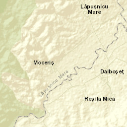 Comuna Dalboşeţ Street Map