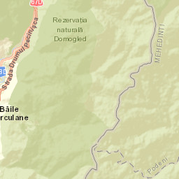 Oraş Bãile Herculane Street Map